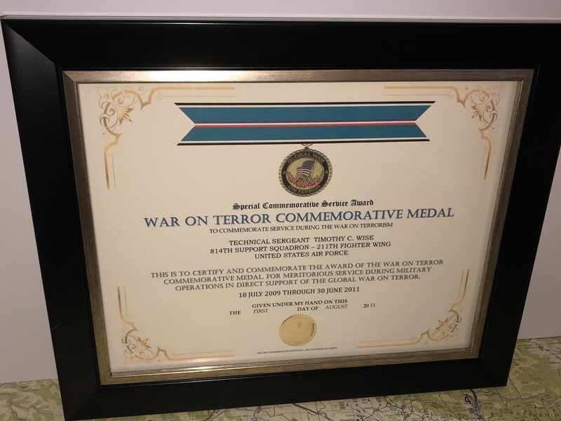 SCSA – DEFENSE OF THE AMERICAS COMMEMORATIVE MEDAL CERTIFICATE ~ Type 1