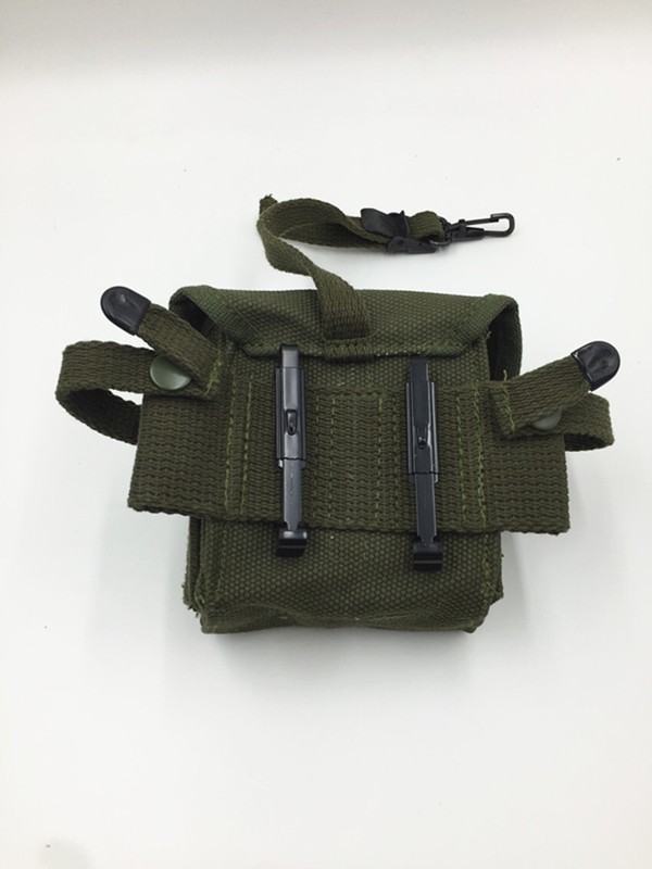 WWIIWW2 US Vietnam Army M1956 M16 Universal Short Canvas Pack Bag Pouch Tool Kit gallery