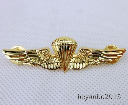 NEW US Navy Parachutists Wings Embroidery Patch & Parachutists Badge Pin gallery