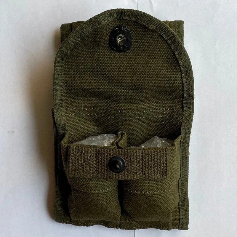 2PCS WW2 US Military M1 Carbine Rifle Mag Military Ammunition Pouch Bag gallery