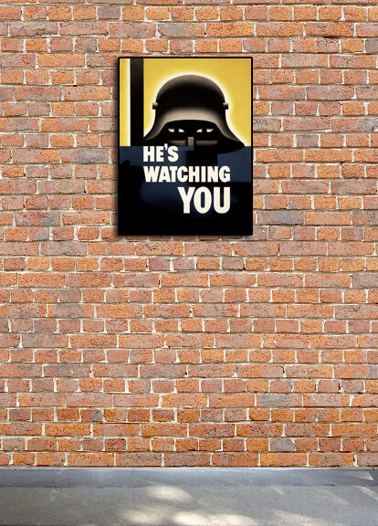 1940s "He's Watching You" World War 2 Espionage Poster - 24x32 gallery
