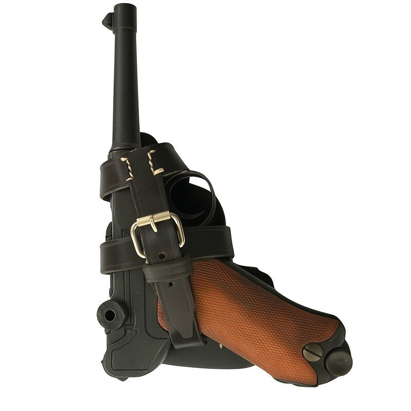 German Paratrooper German Holster for P08 Pistol - Dark Brown