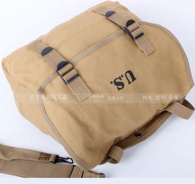 WWII WW2 US Army M1936 M36 Musette Field Bag Military Back Pack Haversack- US002 gallery