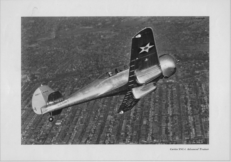 Curtiss SNC-1 Advanced Trainer Plane Flight US Navy 8×10 Photo