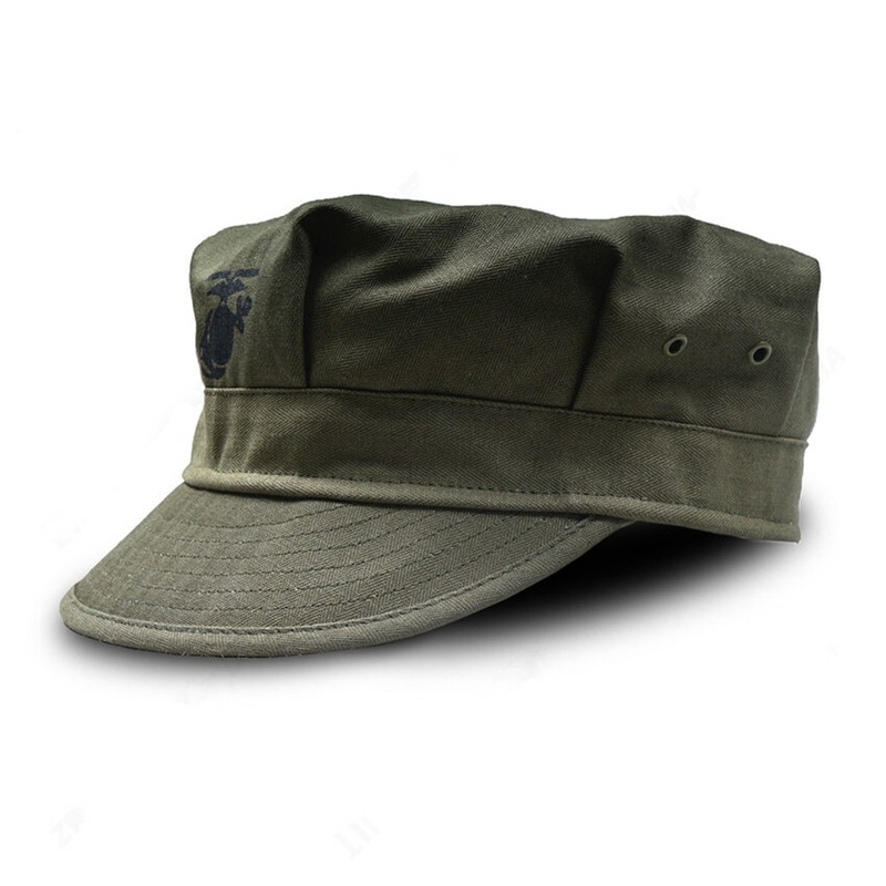 US HBT USMC PACIFIC CAMOUFLAGE GREEN MARINE CORPS CAP