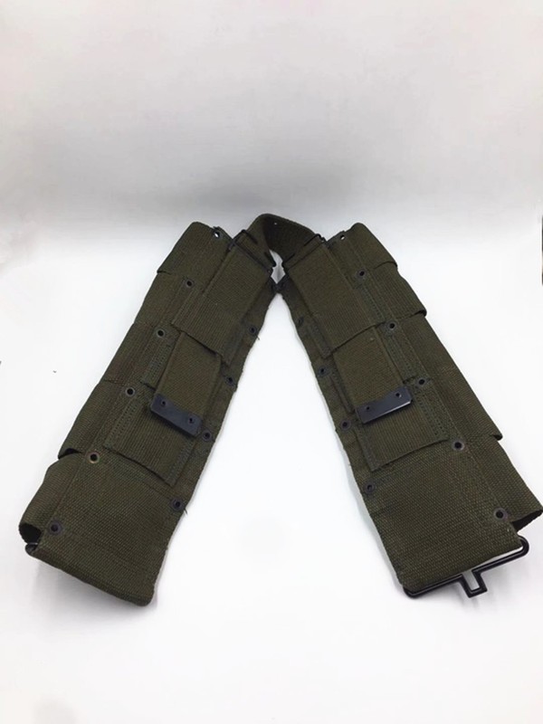 WW2 US ARMY M1 CANVAS GARAND TEN CELL POUCH ARMY GREEN HIGHT QUALITY gallery