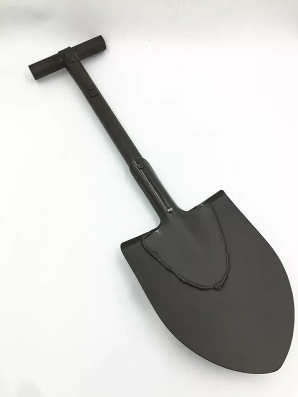 WW2 US M1910 T-Handle Entrenching Tool Long Shovel With Khaki Carrier Cover gallery