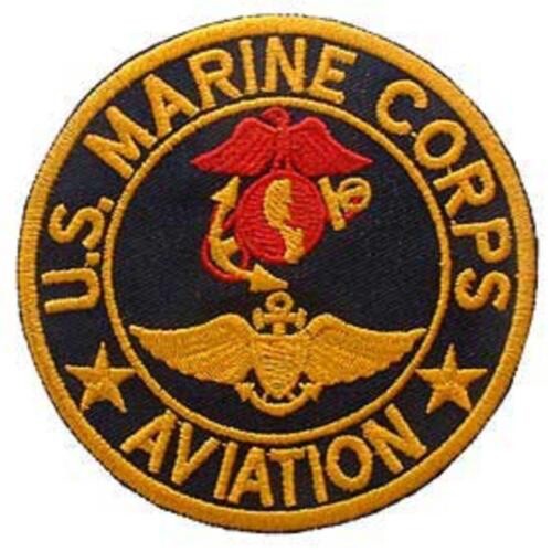USMC Marines Aviation 3" Iron-On Embroidered Shoulder Patch PAT-0120