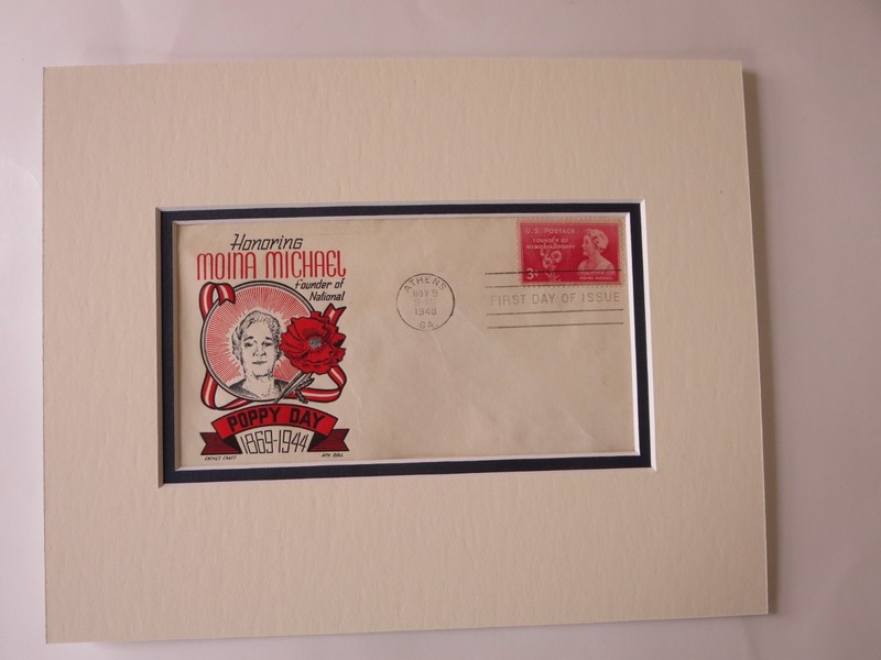 Gold Star Mothers & Poppy Fields of Flanders and Moina Michael First day Cover