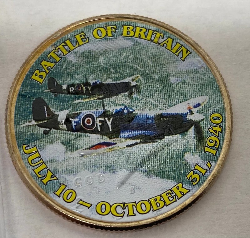 Battle of Britain July 10-October 31,1940 Colorized JFK Half Dollar gallery