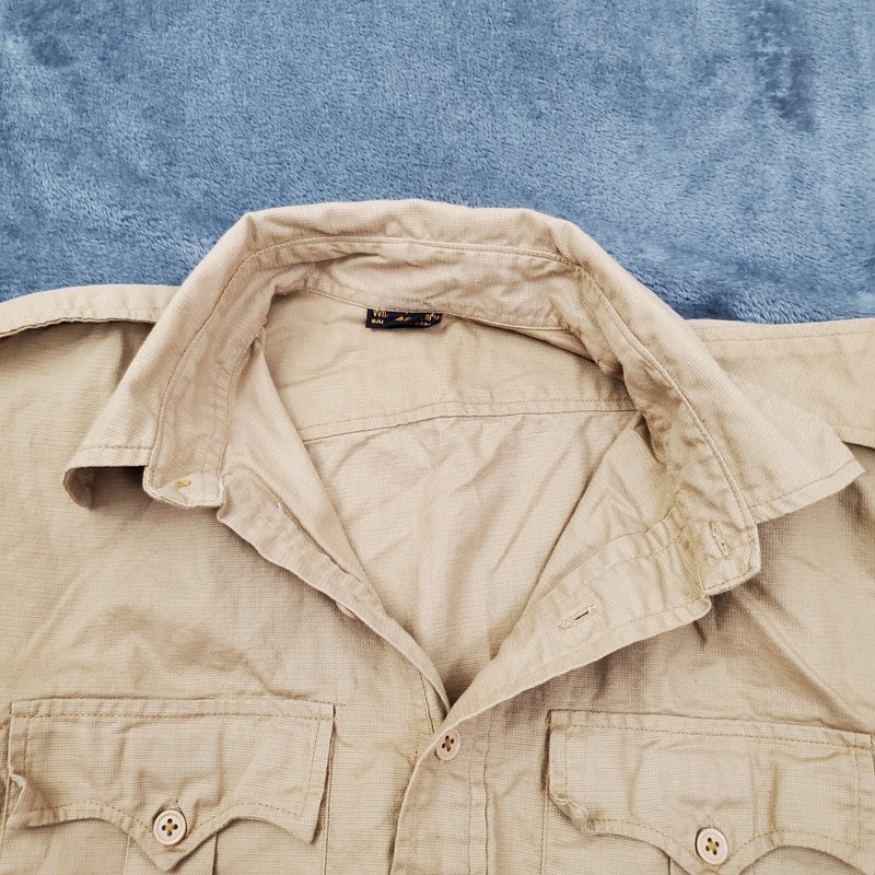 What Price Glory Men's 42 Military Reproduction WWII Light Brown 100% Cotton gallery