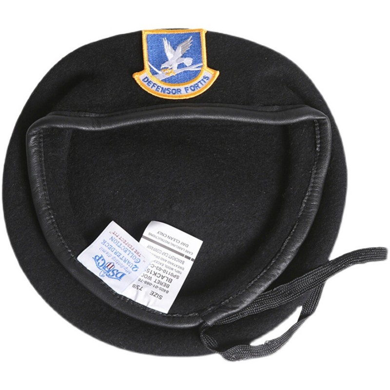 MIDNIGHT BLUE DEFENSOR FORTIS BERET US AIR FORCE USAF BLACK WOOL BERETS gallery