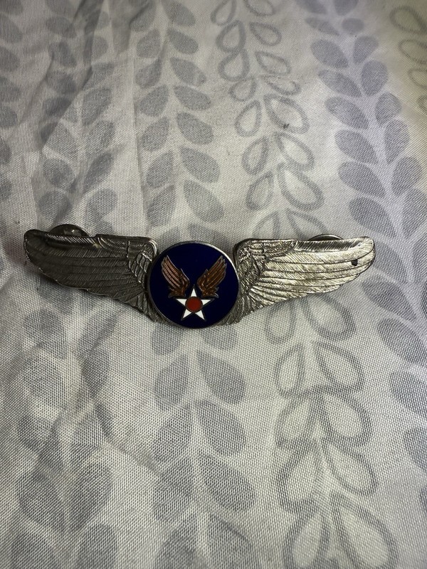 US ARMY AIR FORCES METAL WINGS BADGE/PIN INSIGNIA MILITARY COMMEMORATIVE 1970s￼