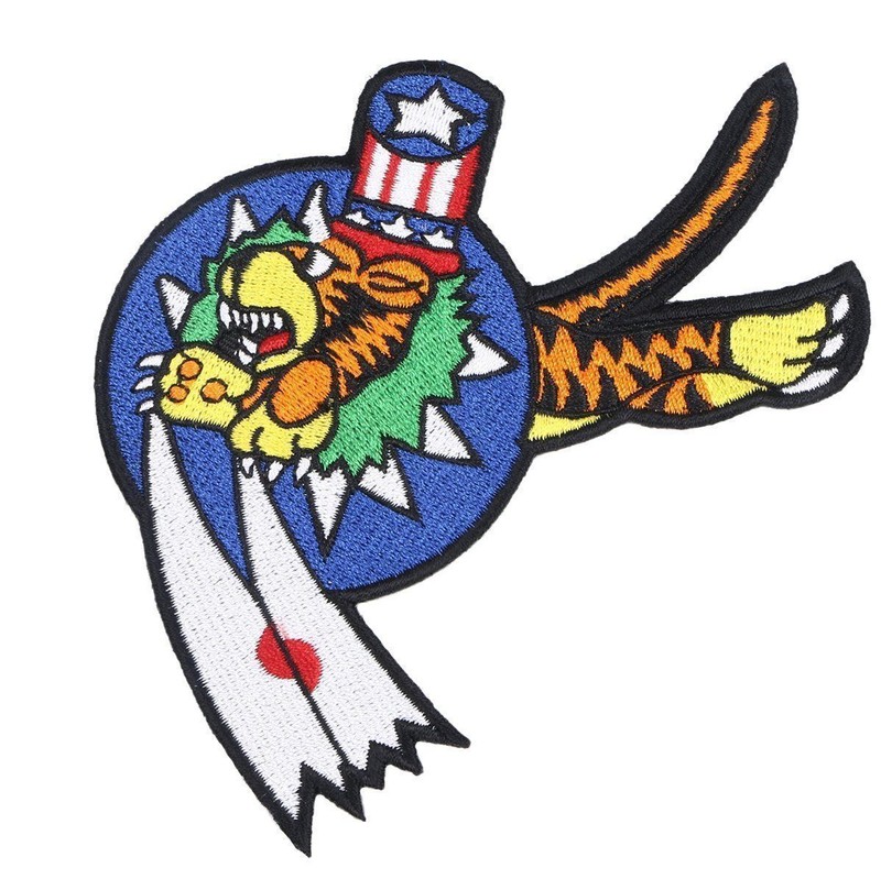 WWII FLYING TIGERS US ARMY AIR CORPS AVG FORCE PATCH TIGERS LEAPING TIGER