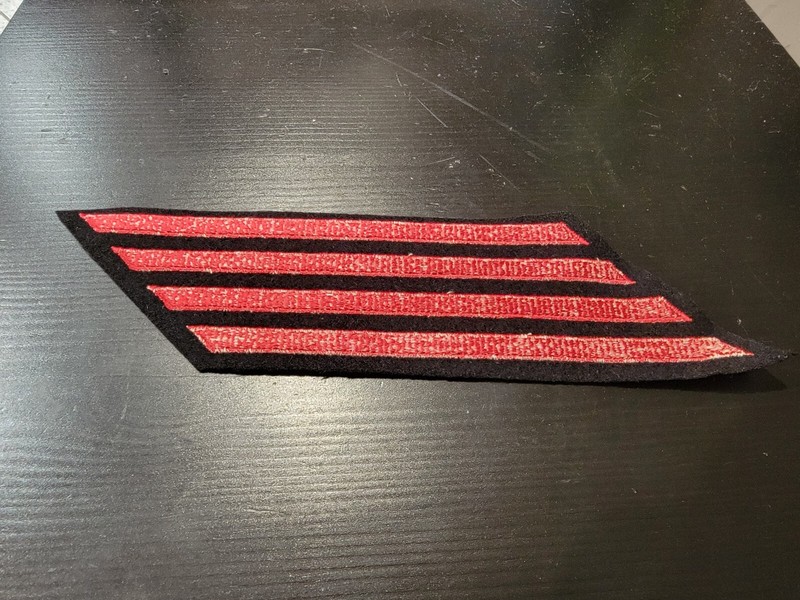 Repro 1940's-Vietnam US Navy Long Service Stripes 4 Bar 16 year 777 gallery