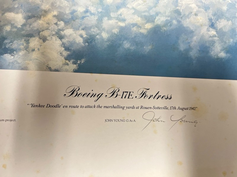 James Doolittle Ira Eaker Signed WWII Aviation Print Set COA B25 B17 RAF MUSEUM gallery