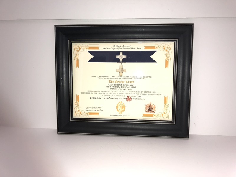 THE GEORGE CROSS [UK] COMMEMORATIVE CERTIFICATE ~ Type 1 w/Free Custom Printing gallery