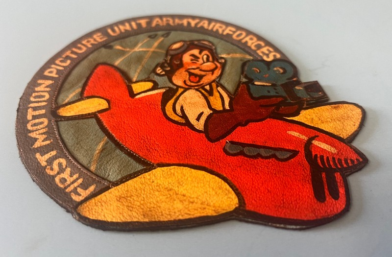 USAAF HAND PAINTED FIRST MOTION PICTURE UNIT SQUADRON PATCH gallery