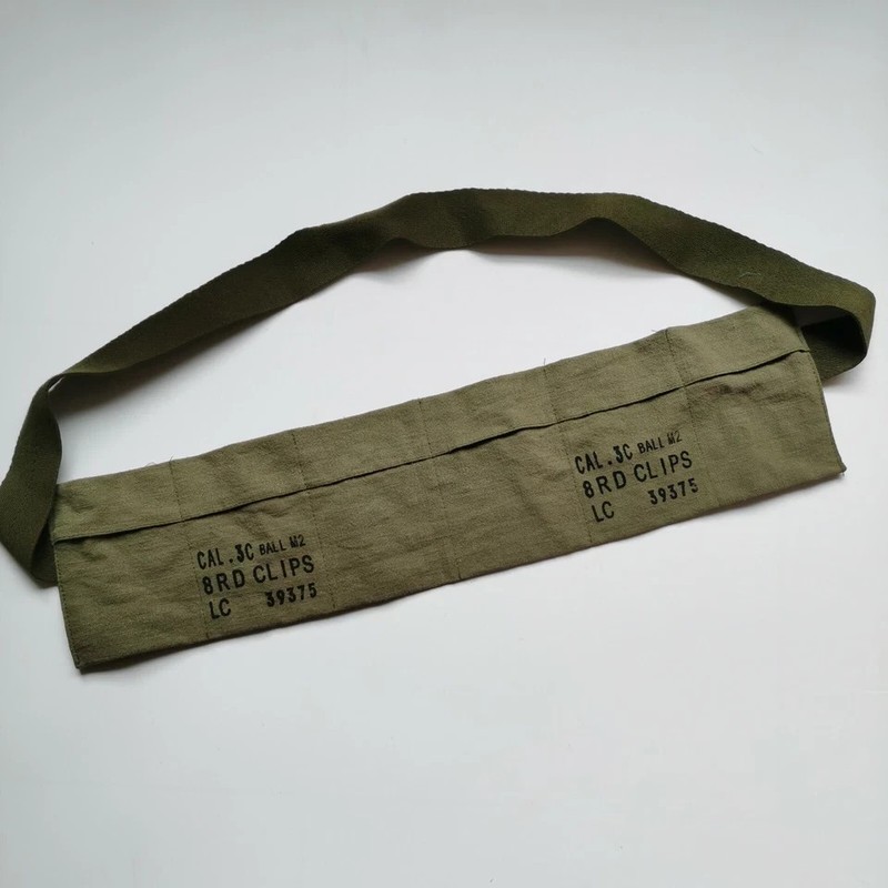US M1 Garand Cartridge Cal.30 Ball M2 8rd Clips Pouch Shoulde Strap gallery