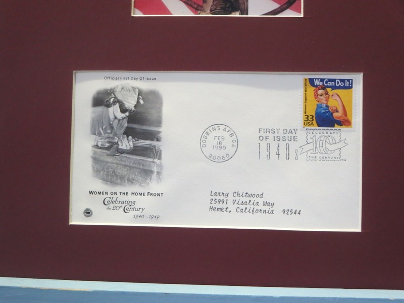 Rosie the Riveter helps win WWII and the First Day Cover of her own stamp gallery