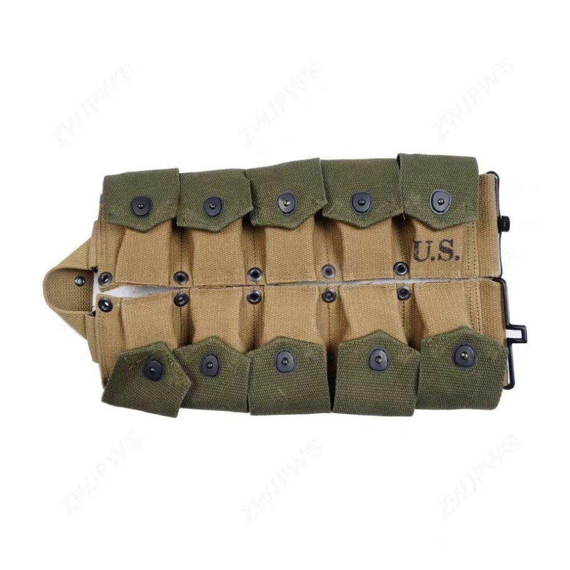 WWII US Army Military Ammo Carbine Garland canvas bag Green Khaki gallery