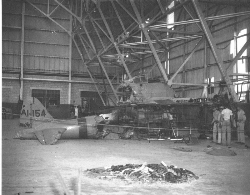 WW2 WWII Photo Pearl Harbor Attack Japanese Plane in Hanger World War Two / 8172
