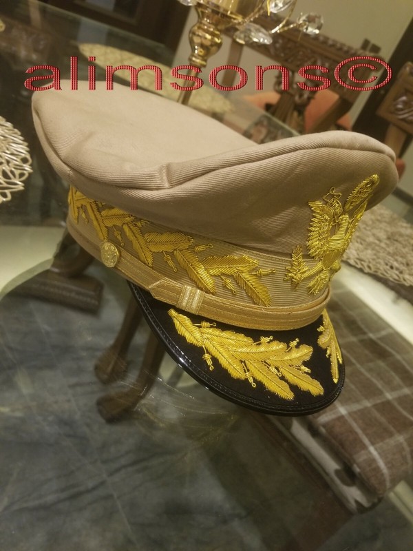 US Douglas MacArthur Khaki Uniform Cap Visor 100% Replica Price reduced to US$55 gallery
