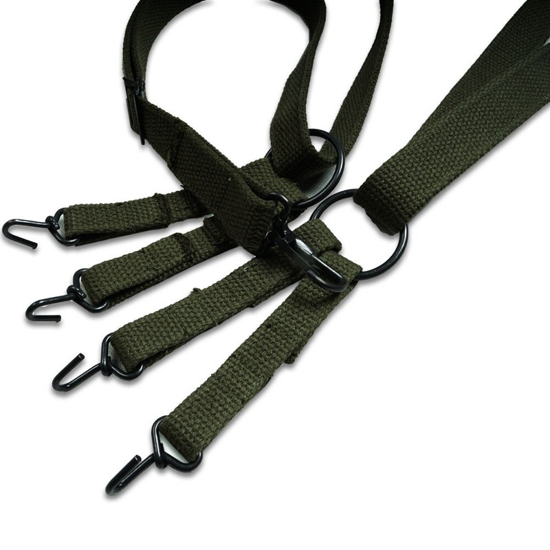 WWII WW2 US USMC M1941 SUSPENDER BACKPACK STRAP ARMY GREEN FIELD EQUIPMENT gallery