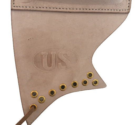 Leather Sniper Rifle Cheek Pad for WWII U.S. Garand Embossed US -Reproduction gallery