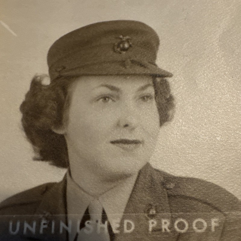WWII WW2 US Marine MCWR UNFINISHED PROOF PHOTO LOT MARINE CORPS WOMEN’S RESERVE gallery