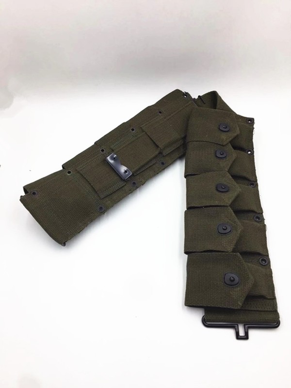 WW2 US ARMY M1 CANVAS GARAND TEN CELL POUCH ARMY GREEN HIGHT QUALITY gallery