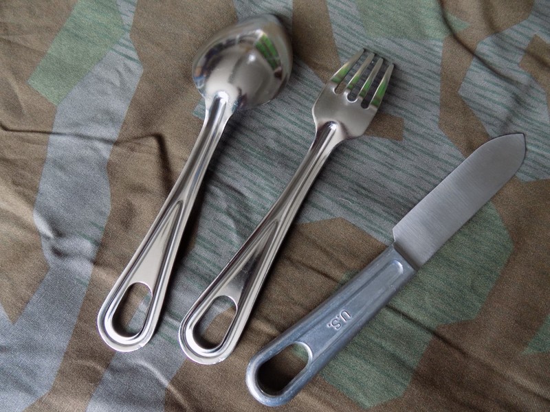 WW2 US Army Utensil - Fork, Spoon, Dinner Knife Eating Set - High Quality Repro gallery