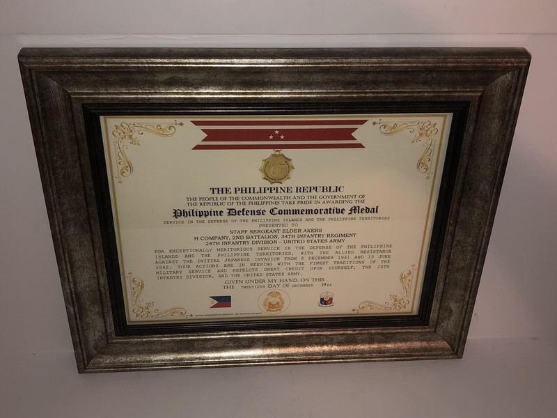 PHILIPPINE DEFENSE COMMEMORATIVE CERTIFICATE [WW2] ~ Type 1 Free Custom Printing gallery