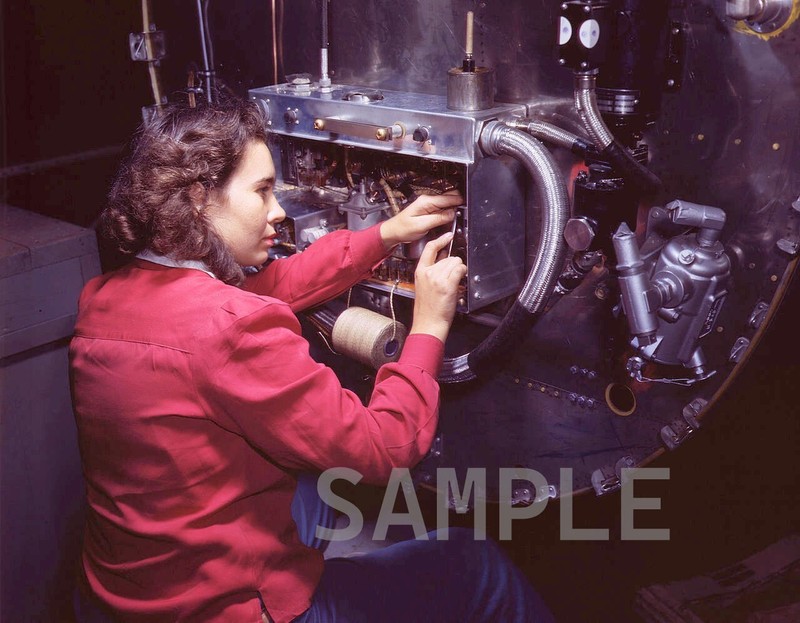 Women Workers North American Aviation Inc Inglewood CA 8×10 WWII WW2 Photo 55