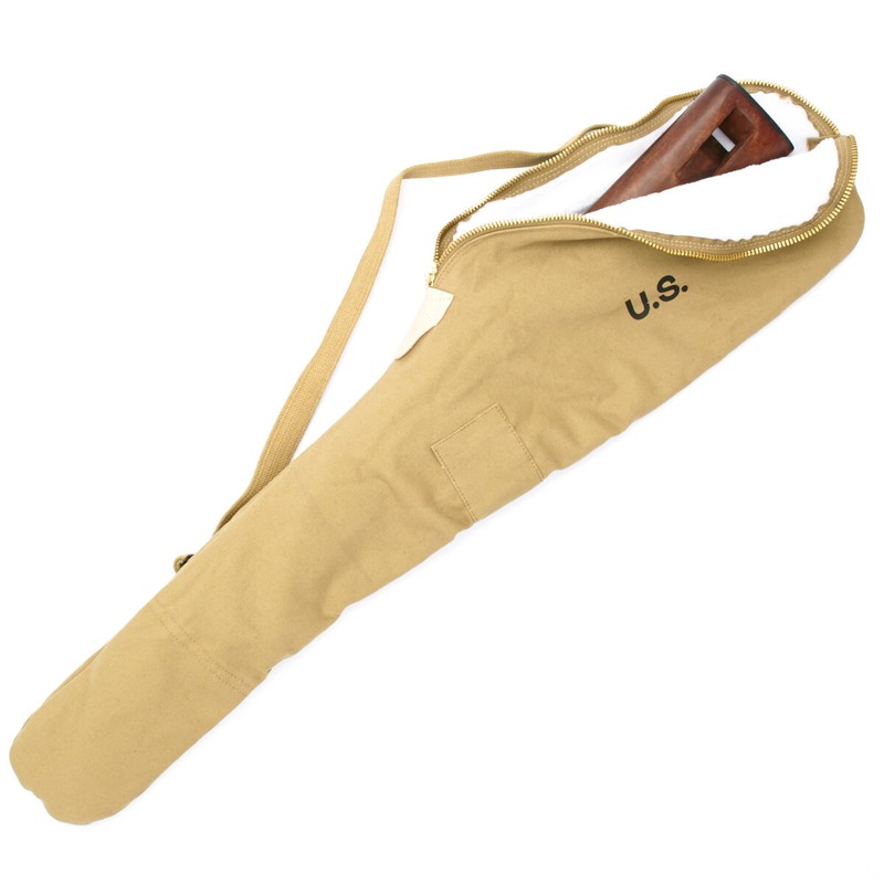 U.S. WWII Fleece Lined M1 Carbine Case with Carry Strap - Marked U.S.