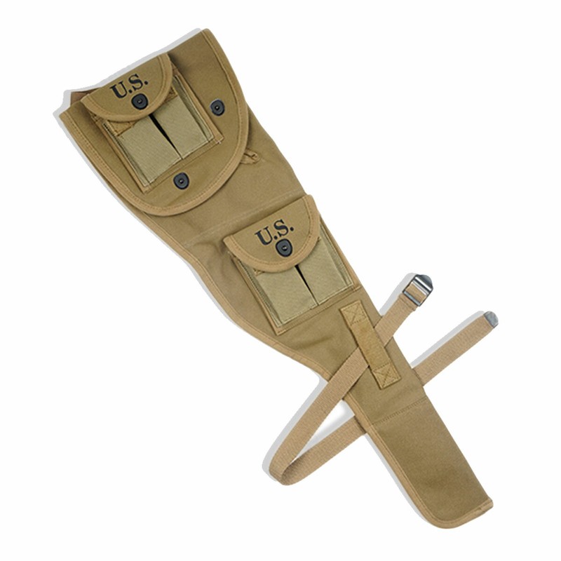 WWII US M1A1 Carbine Bag Folding M1 Canvas Cover M1 Ammo Pouch Bag For M1A1