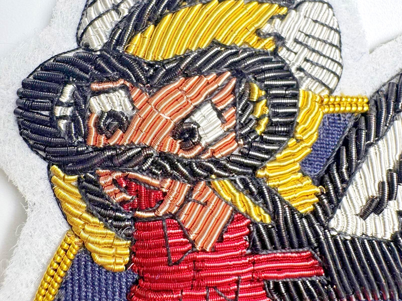 WASP Women's Air Force Service Pilots WW2 Fifinella Patch Woman Brass Wire Repro gallery