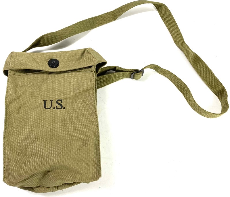 WWII US ARMY TOMPSON 30RD .45 STICK MAGAZINE AMMO CARRY BAG-OD#3