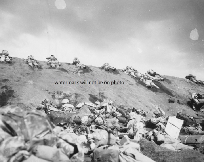 Marines of the 5th Division Red Beach Iwo Jima 8″x 10″ World War II 2 Photo 447