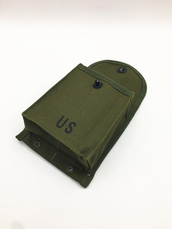 Reproduction The Korean War US Army 30RD M14 CARBINE Army Green Canvas Pouch gallery