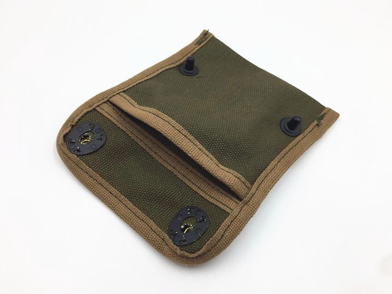 KOREAN WAR US ARMY KHAKI FIRST AID POUCH WITH HOOK Compass Bag Coin Purse Green gallery