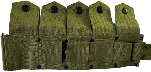 U.S M1923 WWII Springfield 10 Pocket Canvas Belt- 50Inches gallery