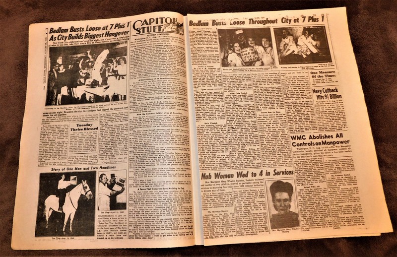 4 HISTORIC NEWSPAPERS FROM THE MOST IMPORTANT EVENTS OF THE 20TH CENTURY. gallery
