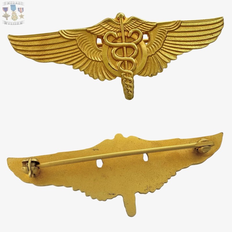 FLIGHT SURGEON WINGS BADGE 2” SIZE INSIGNIA REPRODUCTION STRIKE