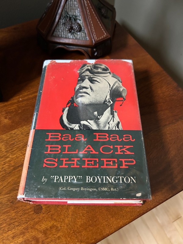PAPPY BOYINGTON SIGNED WWII ACE MOH VMF-214 BLACK SHEEP SQUADRON !! gallery