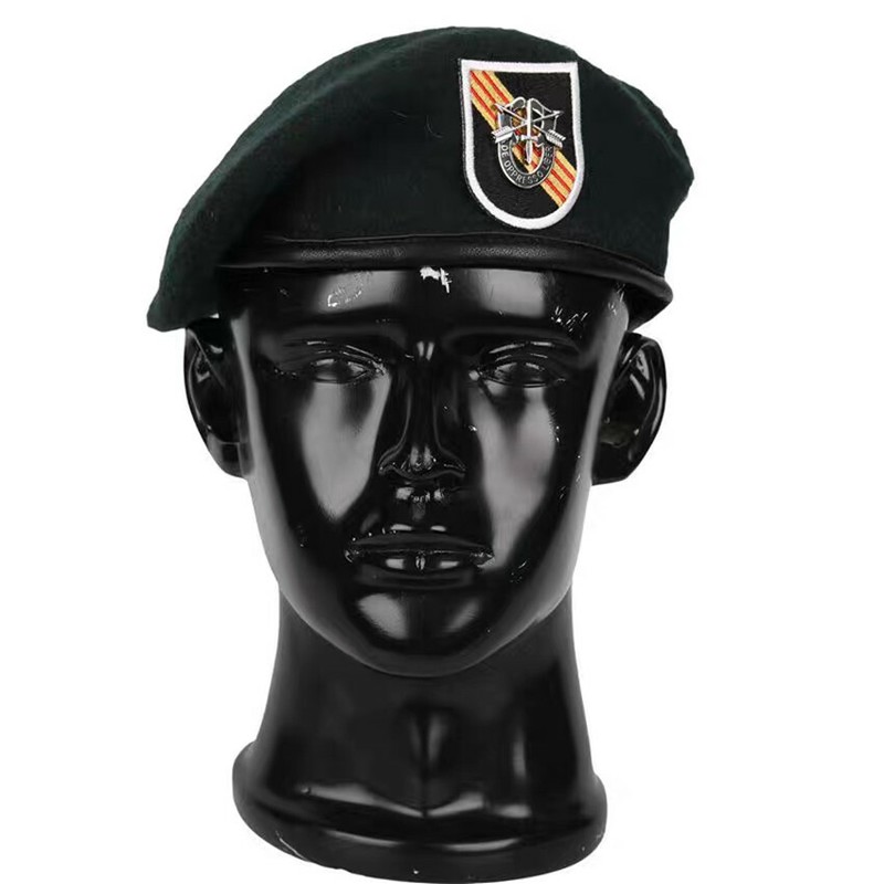 VIETNAM WAR NEW US ARMY 5TH SPECIAL FORCES GROUP GREEN BERET MILITARY HAT