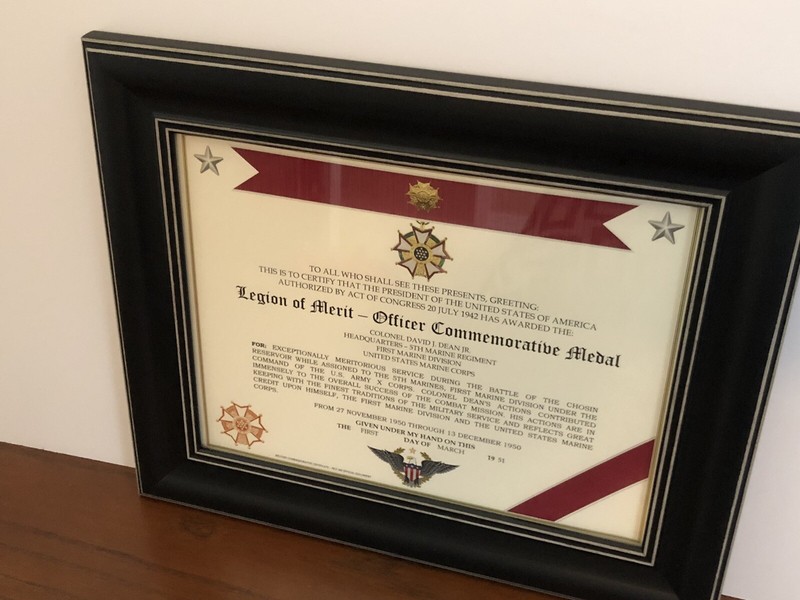 LEGION OF MERIT ~ OFFICER Commemorative Certificate ~ Type 1 w/Free Printing gallery