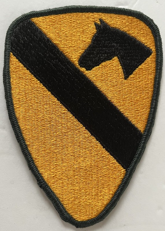 U.S. ARMY 1ST CALVARY SHOULDER PATCH HORSE EMBROIDERY MILITARY PATCH BADGE