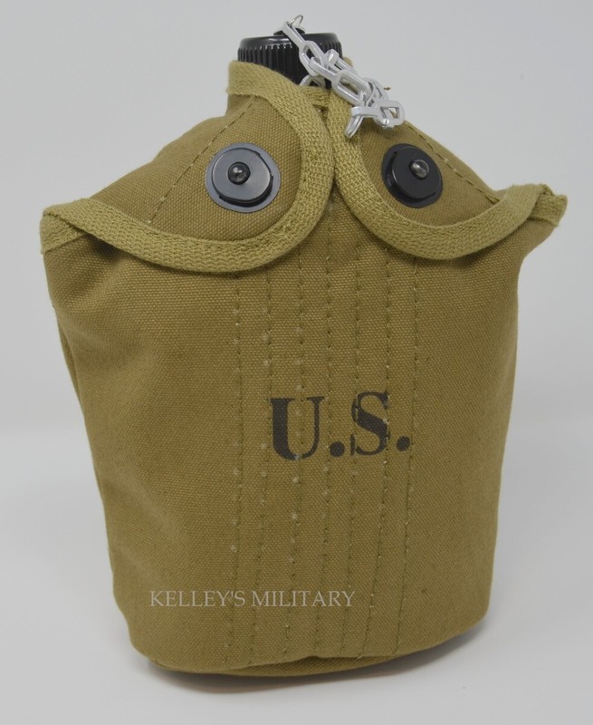 WW2 US M1910 Canteen Cover JQMD Reproduction, WWII US Army M1910 Canteen Cover