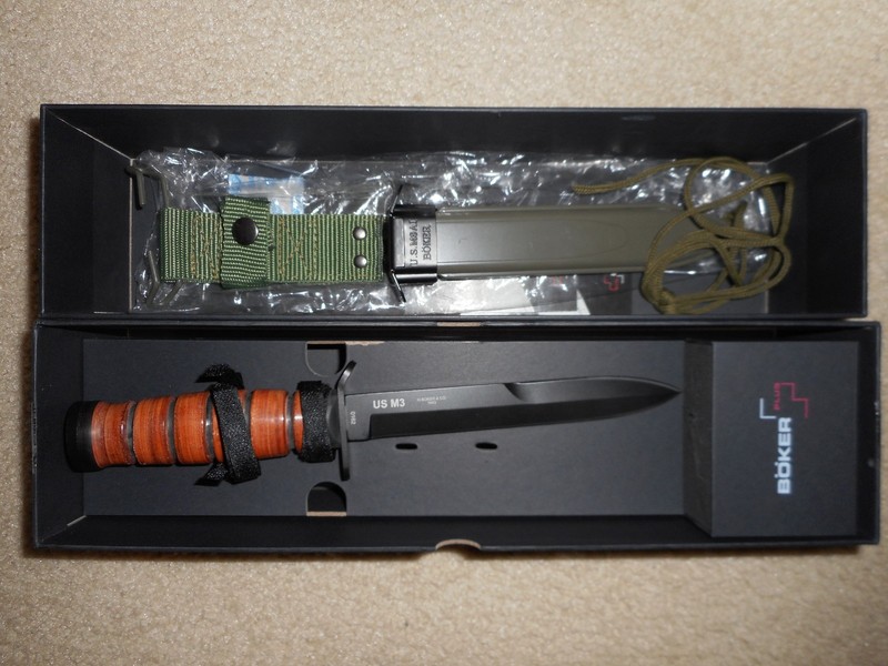 NOS WWII US Army H. Boker plus M3 trench knife w/ scabbard last one !!!